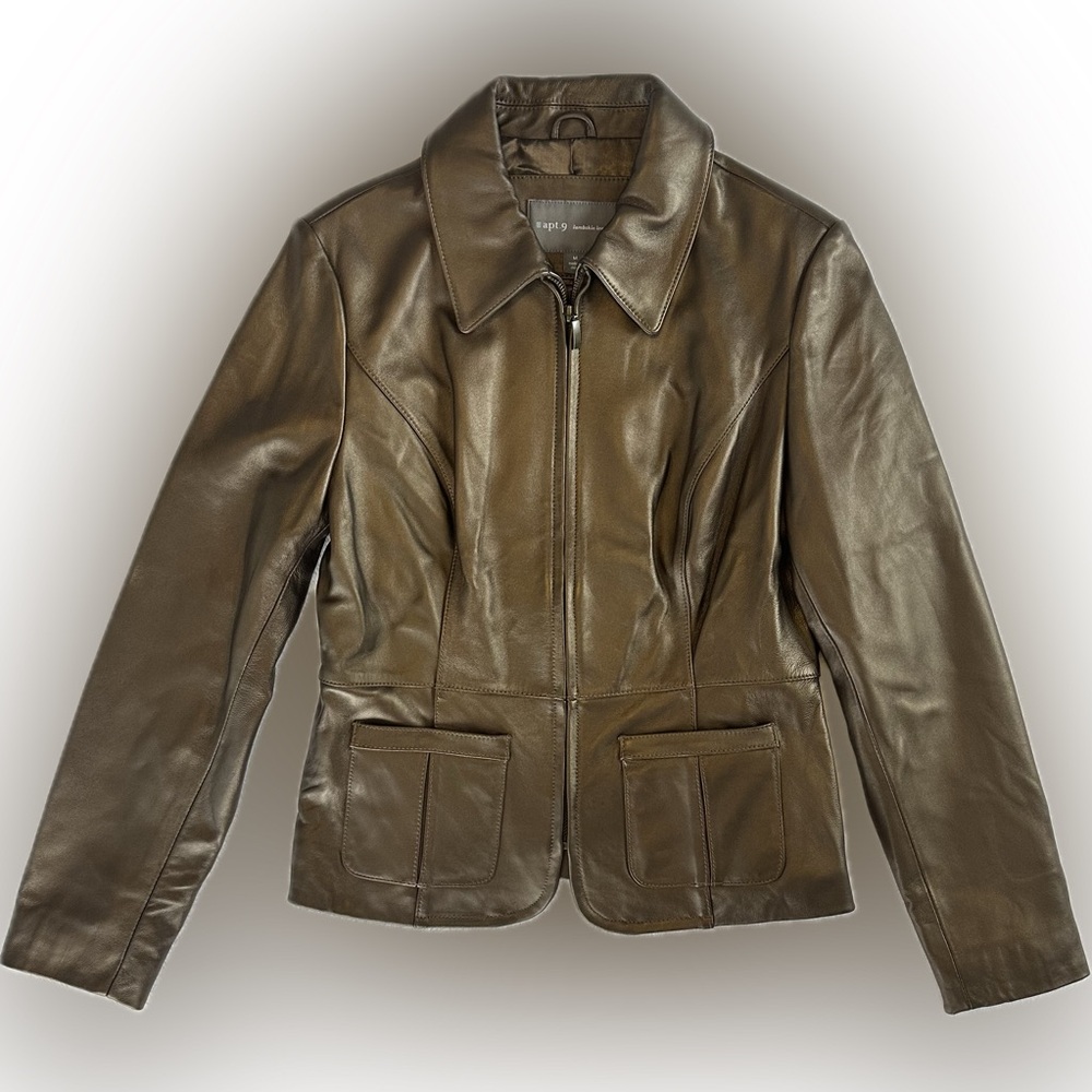 Vintage 100% lambskin Leather Y2K jacket